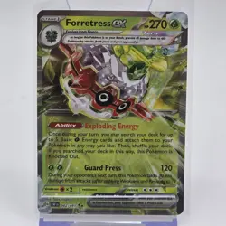 Pokemon Forretress ex 002/091 Paldean Fates Double Rare Holo Card SV4.5 - Image 1