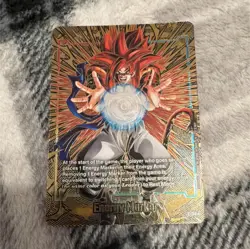 Bandai Dragon Ball Super Card Game Foil Energy Marker SSJ4 Gogeta E-130 - Image 1
