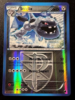 Steelix 79/116 B&W Plasma Freeze Pokemon Card Reverse Holo Foil Rare Near Mint - Image 1