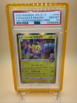 Pokemon PSA 10 GEM MINT 2020 Kanazawa's Pikachu Japanese Center Card 144/S-P - Image 1
