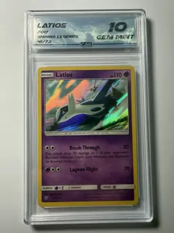 Pokemon Latios 41/73 Shining Legends Holo Rare CAG 10 Gem Mint TCG Card - Image 1