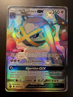 Metagross GX Full Art Promo Card 157a/145 Ultra Rare Pokemon TCG Near Mint - Image 1