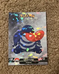 2025 Pokemon Crystal Card Collection Black Dark Edition #108 Lickitung Holo - Image 1