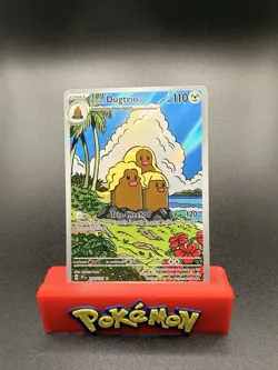 Pokemon TCG Alolan Dugtrio Holo Card Sv08: Surging Sparks 208/191 NM Condition - Image 1