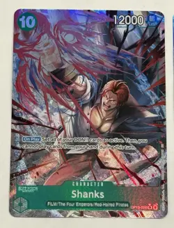 One Piece Shanks (028) (Alternate Art) OP13-028 Carrying On His Will Foil Card - Image 1
