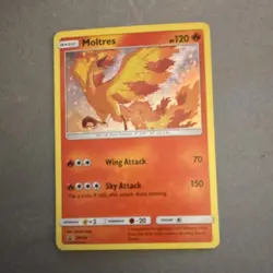 Pokemon TCG Moltres SM143 Promo Holo Basic Card - Image 1