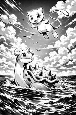 Pokemon Mew And Lapras Ringless Card Blue Binder 360 CARDS LASER ENGRAVED - Image 1