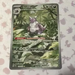Pokemon TCG Nidoking Scarlet & Violet 151 Illustration Rare Card 174/165 - Image 1