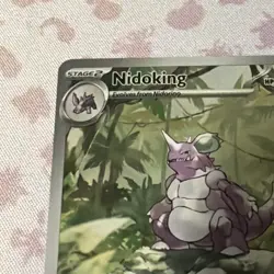 Pokemon TCG Nidoking Scarlet & Violet 151 Illustration Rare Card 174/165 - Image 2