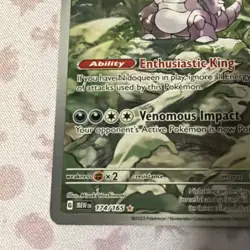 Pokemon TCG Nidoking Scarlet & Violet 151 Illustration Rare Card 174/165 - Image 5