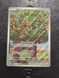 Applin 185/167 SV06: Twilight Masquerade Pokemon TCG Illustration Card IR NM - Image 1