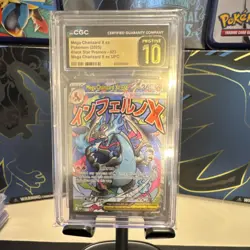 CGC 10 Mega Charizard X ex Me: Mega Evolution Promo 023 Holo Pokemon Card - Image 1