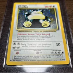 Snorlax 11/64 Jungle Holo Error No Symbol Pokemon Card - Image 2
