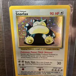 Snorlax 11/64 Jungle Holo Error No Symbol Pokemon Card - Image 3