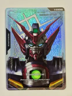 Gundam Card Game Gundam Epyon R-011 Resource Holo Bandai Card C+ Stock English - Image 1
