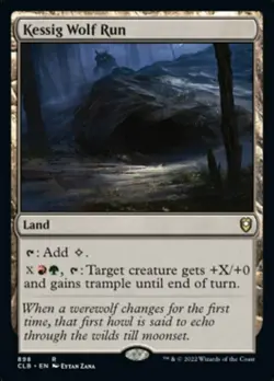 Near Mint, English - 4 x MTG Kessig Wolf Run Commander Legends: Battle for Baldu - Image 1