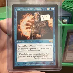 Barrin Master Wizard Urza's Saga Magic The Gathering MTG - Image 1