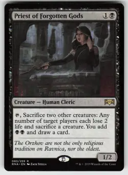 MP-01 Played Priest of Forgotten Gods 83 Ravnica Allegiance R - Image 1