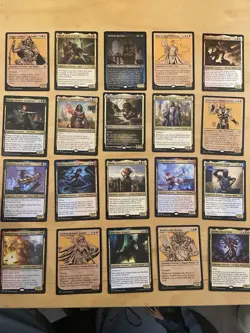 Magic The Gathering Lot Of 20 Battle For Baldur’s Gate GOLD Cards - Image 1