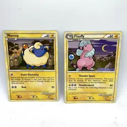 Mareep & Flaaffy Pokemon TCG HeartGold & SoulSilver 42/123 73/123 - Image 1
