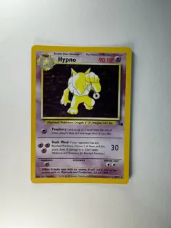 Pokemon Hypno Fossil Holo Rare 8/62 90 HP Unlimited 1999 English - Image 1