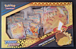 Pokemon TCG Crown Zenith Pikachu VMAX Premium Collection Box Booster Promo - Image 1