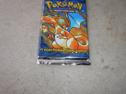 1999 POKEMON BASE SET UNLIMITED BOOSTER PACK CHARIZARD ART FOIL PACKS - Image 3
