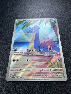Pokemon: Misty's Lapras Illustration Rare IR Full Art Holo 194/182 Destined - Image 2