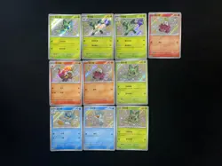 2025 Pokemon TCG S-Chinese CBB1C 01 06/09 02 06/08 Sprigatito Holo lot*10 TB44 - Image 1