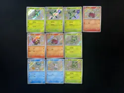 2025 Pokemon TCG S-Chinese CBB1C 01 06/09 02 06/08 Sprigatito Holo lot*10 TB44 - Image 2