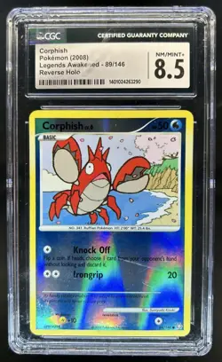2008 Pokemon DP Legends Awakened Corphish Reverse Holo #89/146 CGC 8.5 - Image 1