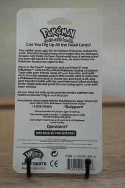 Pokemon Fossil Booster Blister Pack Lapras Artwork 1999 WOTC Factory Sealed - Image 2