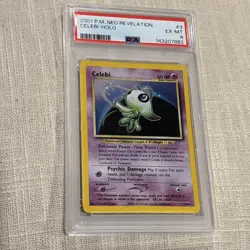 Pokemon Neo Revelation Celebi 3/64 Holo Rare Unlimited PSA 6 - Image 1
