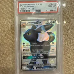Pokemon Umbreon GX Hidden Fates Full Art #SV69 PSA 10 Gem Mint - Image 4