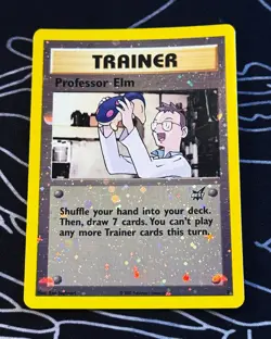 WOTC Pokemon Best of Game Promo #3 Professor Elm Rev-holo NM SOLD AS IS - Image 1