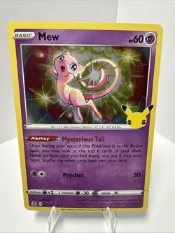 2021 Pokemon TCG Mew 25th Anniversary Celebrations Holo 011/025 - Image 1
