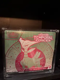 FACTORY SEALED Pokemon TCG Temporal Forces ETB with Protective Case - Image 1