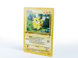 Pikachu POKEMON 60/64 1999 1st Edition Wizards GOLD W STAMP VERY GOOD USED M07 - Image 3