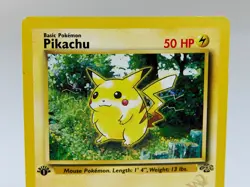 Pikachu POKEMON 60/64 1999 1st Edition Wizards GOLD W STAMP VERY GOOD USED M07 - Image 5