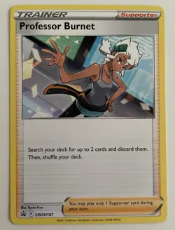 Professor Burnet SWSH167 Pokemon TCG Sword & Shield Promo NM - Image 1