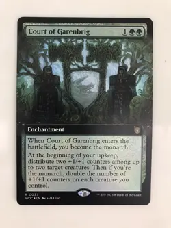 Court of Garenbrig Foil Extended Borderless MTG Magic Gathering Card NM Mint WOC - Image 1