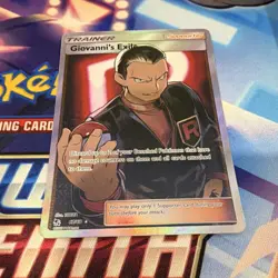 Pokemon Giovanni's Exile 67/68 Hidden Fates Ultra Rare Full Art Holo Trainer - Image 2
