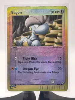 2003 Pokemon TCG EX Dragon Bagon Reverse Holo 50/97 Common LP - Slight Bend - Image 2