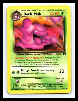 💥 DARK MUK Non Holo # 41/82 | TEAM ROCKET SET | Pokemon 2000 - Image 1