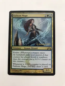 Fathom Mage Foil Prerelease Promo MTG Magic the Gathering Card NM Near Mint GTC - Image 1