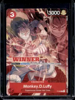 2025 One Piece Tournament Winner Pack Vol. 1 Monkey D Luffy Promo #P-006 - Image 1
