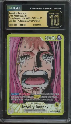 2025 One Piece Carrying On His Will Leader Jewelry Bonney Pristine CGC 10 - Image 1