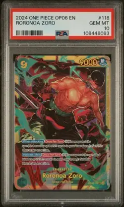 One Piece - Roronoa Zoro - Secret - OP06-118 - PSA 10 - Image 1