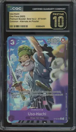 2025 One Piece Premium Booster Vol 2 Common Uso-Hachi Pristine CGC 10 - Image 1
