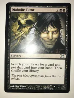 4X Diabolic Tutor 10th Edition Regular MTG LP/NM - Image 1